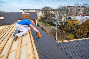Reroofing contractors new roof material